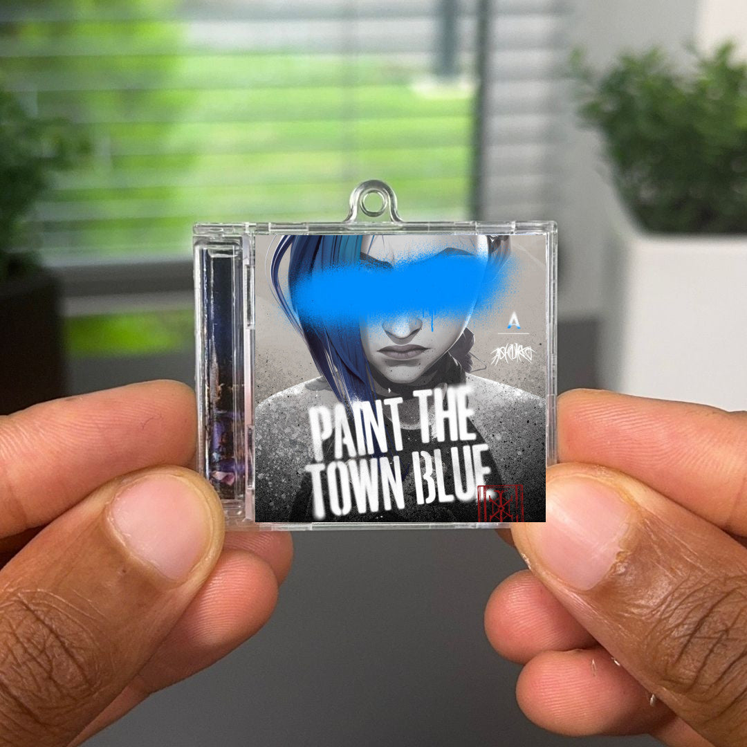 Paint The Town Blue (from the series Arcane League of Legends) llavero NFC