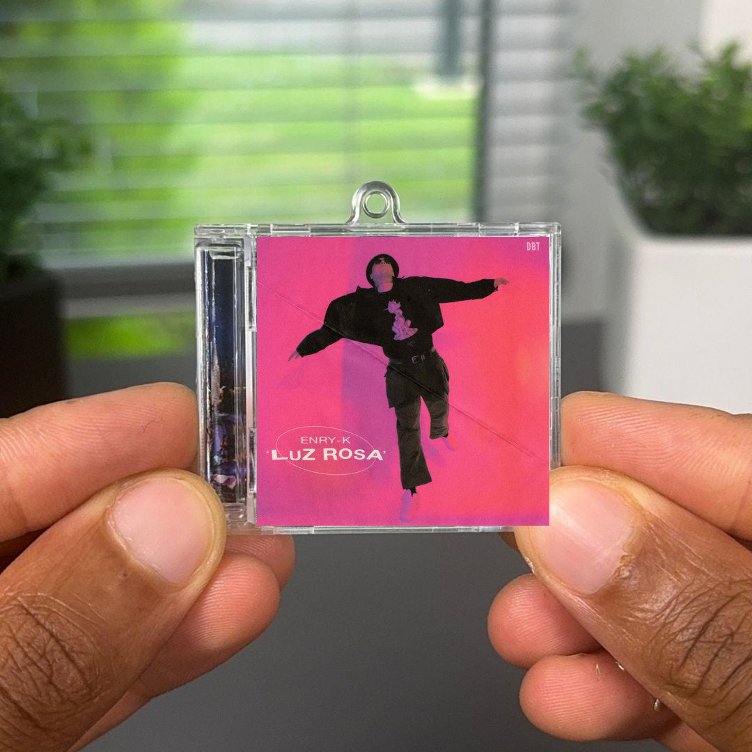 Luz Rosa llavero NFC