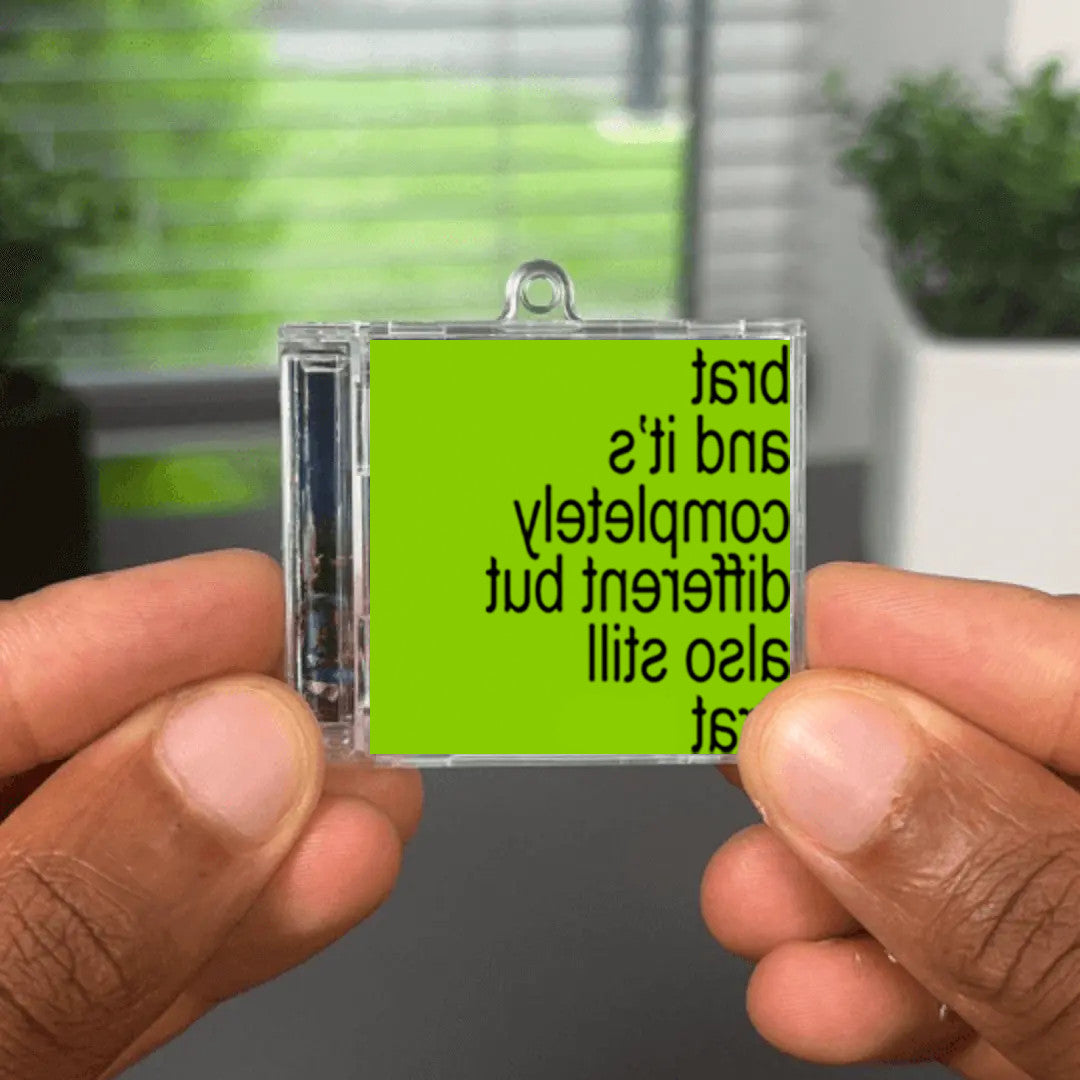 Brat and it’s completely different but also still brat NFC Keychain