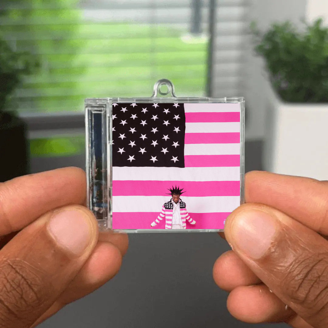 Pink Tape NFC Keychain