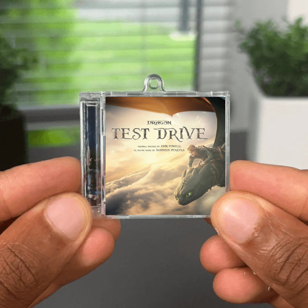 Test Drive Where No One Goes (from "How To Train Your Dragon") NFC Keychain